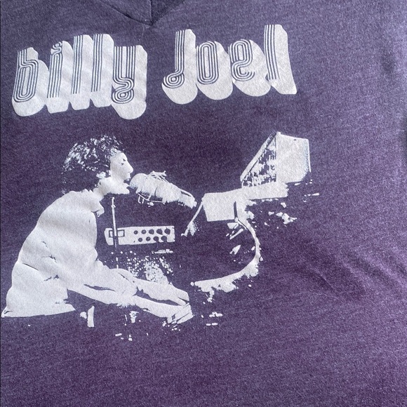 Billy Joel Purple Graphic T-Shirt XL - Picture 3 of 6